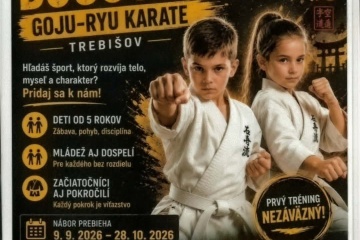 Nábor nových členov - Karate club Trebišov