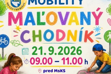 Maľovaný chodník pred MsKS