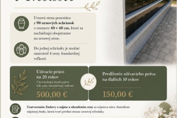 Kolumbárium na mestskom cintoríne v Trebišove