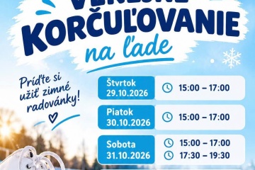 Verejné korčuľovanie počas prázdnin