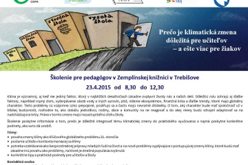 Klimatická zmena - školenie pre učiteľov