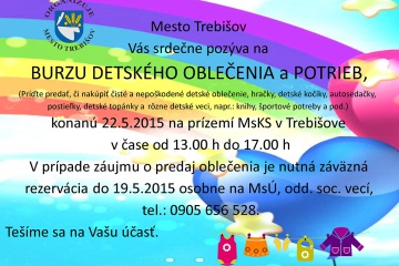 Burza detského oblečenia a detských potrieb