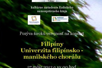 Koncert Filipíny Univerzita filipínsko-manilského chorálu