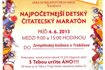 Najpočetnejší detský čitateľský maratón „Čítajme si ...“