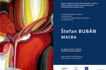 Pozvánka na vernisáž výstavy Štefana Bubána
