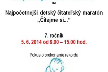 Čitateľský maratón „Čítajme si ... 2014“