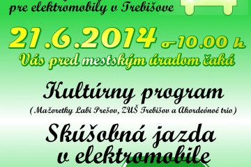 Otvorenie 1. nabíjacej stanice pre elektromobily v Trebišove